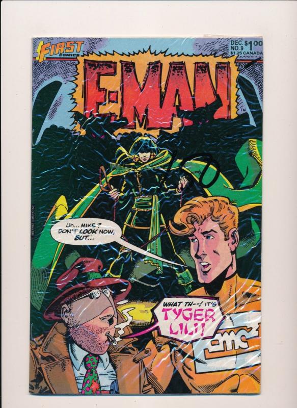 FIRST Comics HUGE LOT!  E-MAN #1-12,14-17,19,21,23-25 VF+ (HX852) 