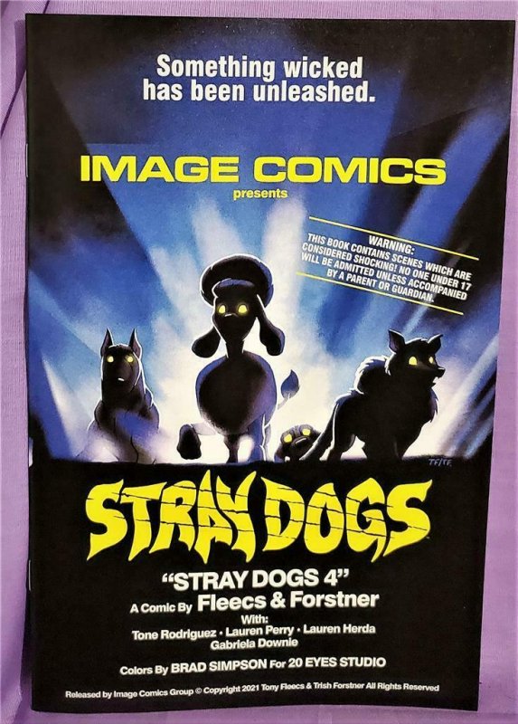 Trish Forstner STRAY DOGS #1 - 5 Horror Movie Homage Covers (Image, 2021)!