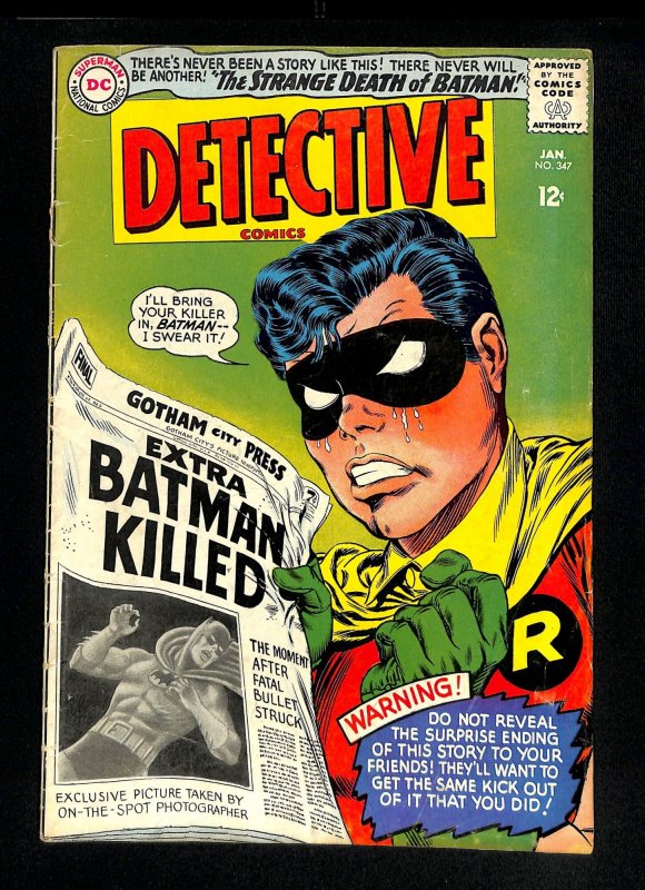 Detective Comics (1937) #347 Batman!