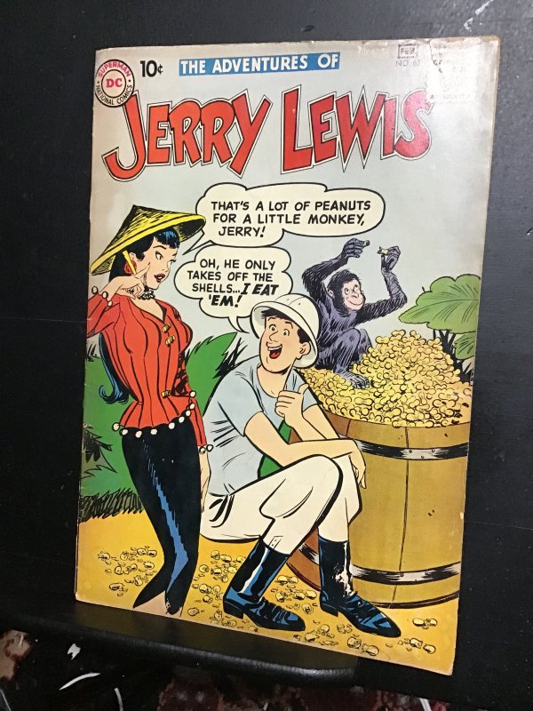 Adventures of Jerry Lewis #62 (1961) affordable grade peanuts cover!VG+ Wow!