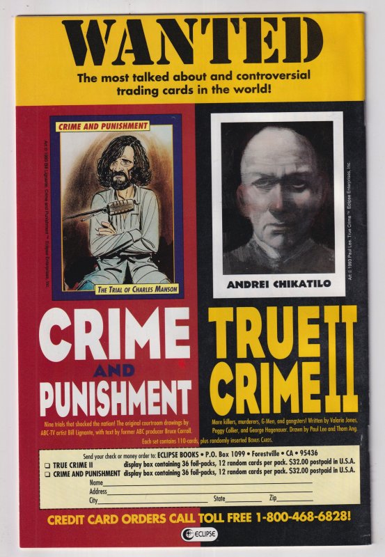 True Crime Comics #1 (1993) Aileen Wuormos