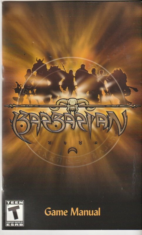 Barbarians PlayStation 2 Video Game