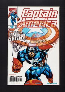 Captain America #9 - SIGNED BY MARK WAID! (8.5/9.0) 1998