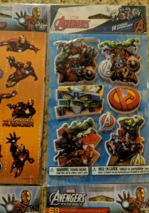 3X Packs 69 stickers Marvel The Armored Avenger Avengers & 14 Autocollants