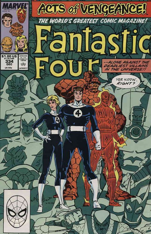 Fantastic Four (Vol. 1) #334 FN ; Marvel | Acts of Vengeance