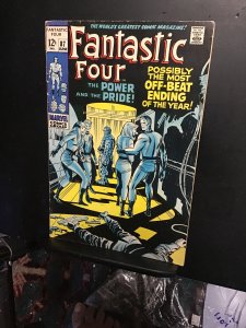 Fantastic Four #87 (1969) Nice black cover key Kirby art! FN Wow!