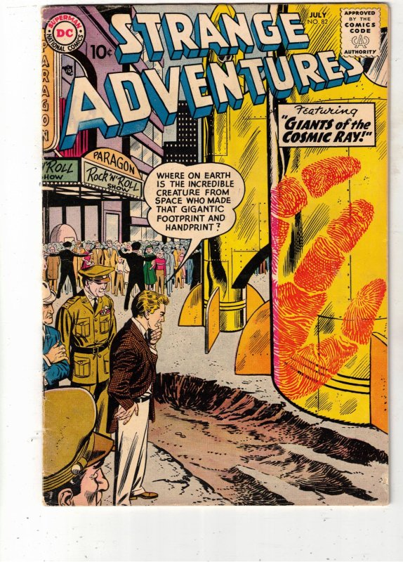 Strange Adventures #82 (1957) FN/VF BEANTOWN CERTIFICATE! DC Sci-Fi!