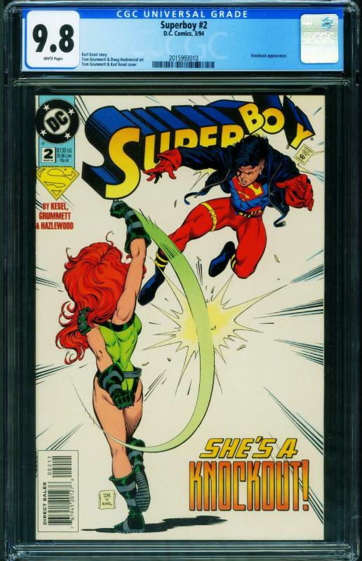 SUPERBOY #2 CGC 9.8 1994-1st cover appearance of Knockout 2015993010