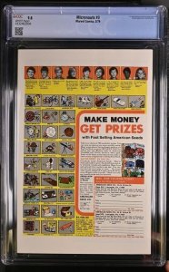 MICRONAUTS #3 CGC 9.8 MICHAEL GOLDEN WHITE PAGES 3004