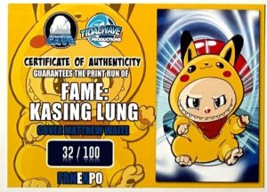 Fame: Kasing Lung#1  Dallas Fan Expo PIKACHU BASIC/VENOMIZED VARIANT SET W/COA.
