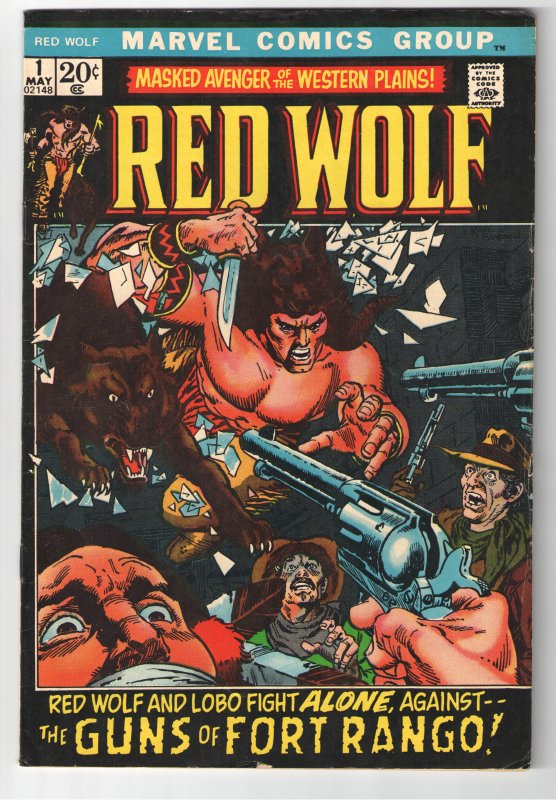 RED WOLF #1 VG/F 5.0;1st Solo titled series!!!