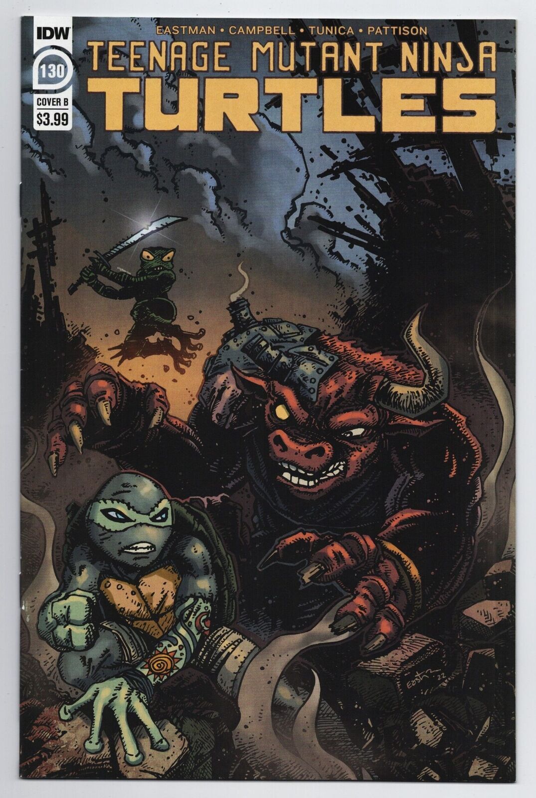 Tmnt Teenage Mutant Ninja Turtles 130 Cvr B Kevin Eastman Idw 2022 Nm Comic Books Modern 