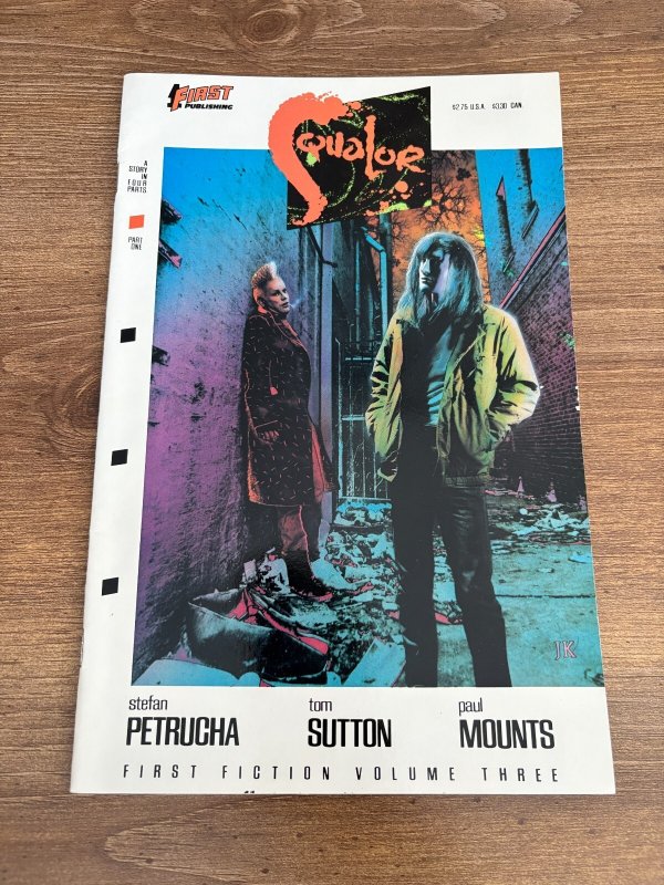 Lot Of 4 Squalor First Publishing Comic Books # 1 2 3 4 First Fiction 5 J327