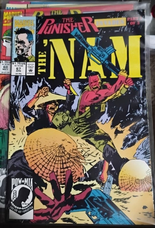 THE 'NAM   # 67   1992 marvel  key PUNISHER INVADES PT 1 FRANK CASTLE POW/MIA