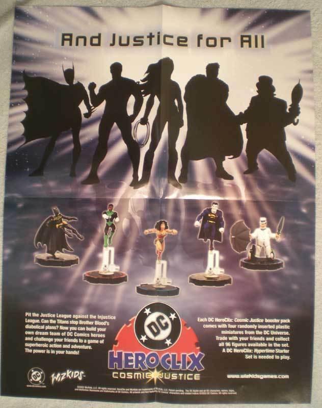 HERO CLIX Promo poster, 17x22, 2003, Unused, more Promos in store