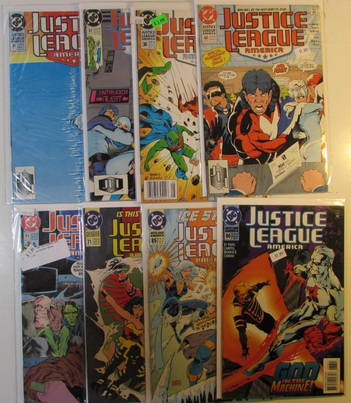 1990 Justice League America Lot of 8 #35, 37, 38, 42, 51, 71, 85, 86 DC Comics
