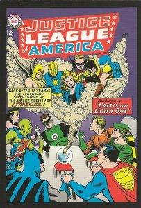 Justice League of America #21 1963 4x5 Cover Postcard 2010 DC Comics