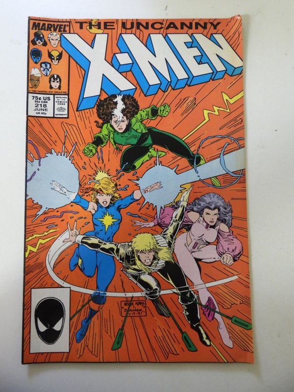 The Uncanny X-Men #218 (1987) VG/FN Condition