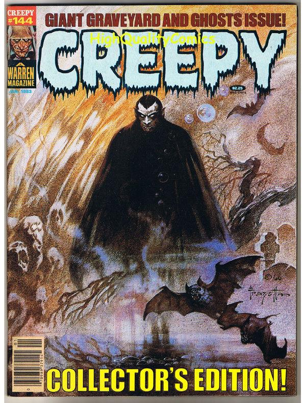 CREEPY #144, VF, Frank Frazetta, Ghouls, It, Flesh, HTF, Warren, Magazine, 1964