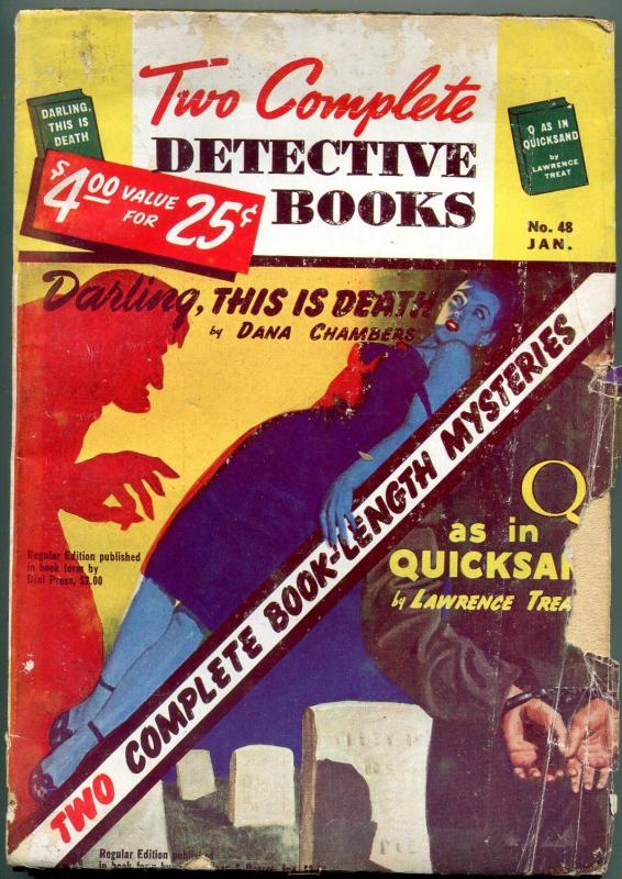 Two Complete Detective Books Pulp January 1948- Dana Chambers G