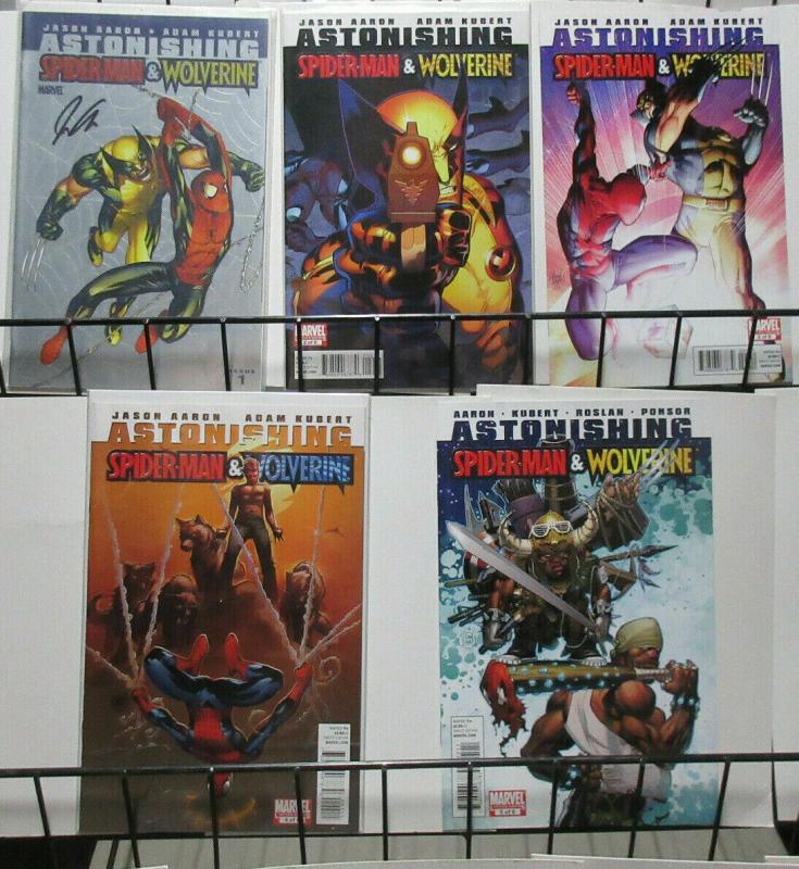 Astonishing Spider-Man and Wolverine (Marvel 2010) #1-5 Aaron + Kubert