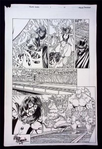 Kevin Maguire Original Art Trinity Angles #1 page 18  Classic Maguire Art !!