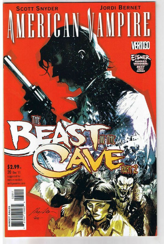 AMERICAN VAMPIRE #20, Cave Beast, Vertigo, 2010, NM ,1st printing, more in store