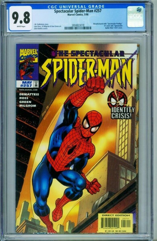 SPECTACULAR SPIDER-MAN #257 CGC 9.8-MARVEL-comic book 3804823018