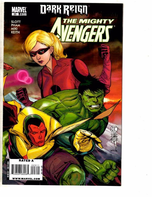 Lot Of 6 Mighty Avengers Marvel Comic Books 21 22 23 24 25 26 Hulk Thor Wasp J47