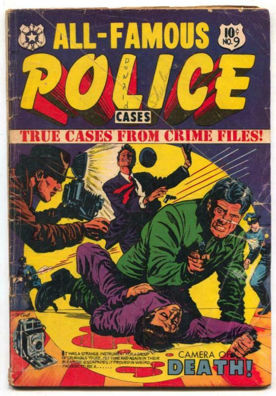 All-Famous Police Cases #9 1953-LB Cole cover G-
