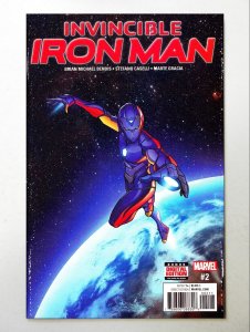 Invincible Iron Man #2 (2017) RiRi New Iron[Woman] Key Cover /MCU Young Avengers