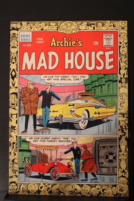 Archie's Madhouse #52 (1967) High-Grade VF/NM Aliens Cover Key Oregon CERT!