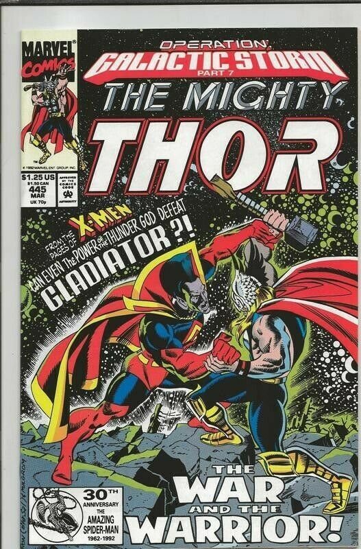 Thor #445 ORIGINAL Vintage 1992 Marvel Comics X-Men