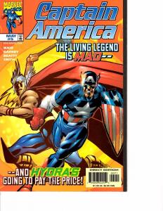 Lot Of 2 Captain America Marvel Comic Book #5 6  AH4