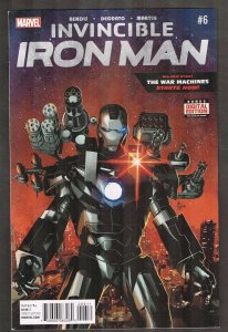 Invincible Iron Man #6 ~ Doctor Doom APP / The War Machines ~ (9.4) 2016 WH