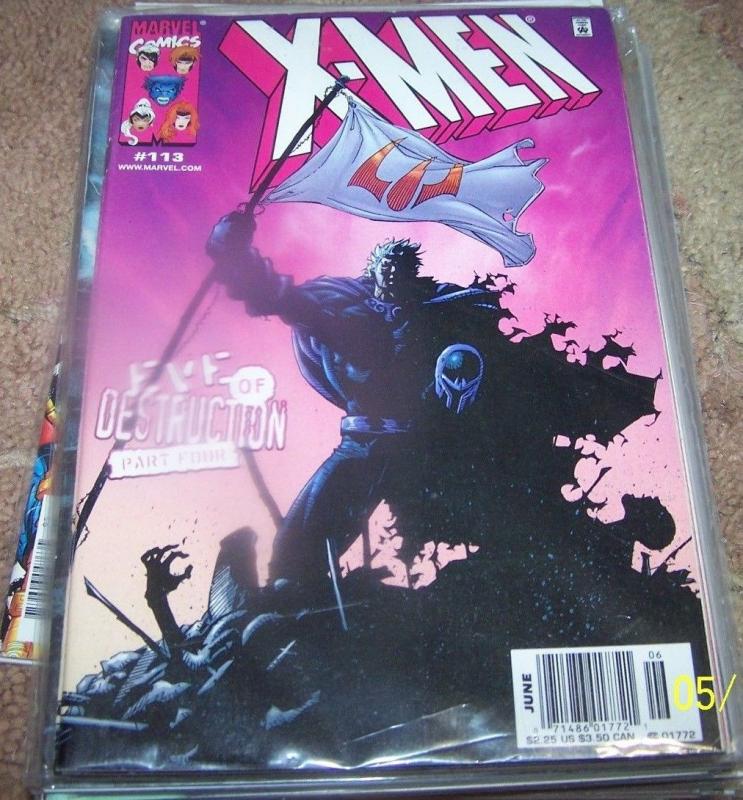 X Men comic  # 113 (Jun 2001, Marvel) eve of destruction pt 4  magneto