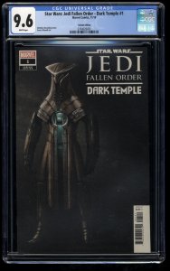 Star Wars: Jedi Fallen Order - Dark Temple #1 CGC NM+ 9.6 Variant 1st Cere Junda