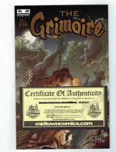 the Grimoire #1 VF- signed by artist Djief with COA - Speakeasy - supernatural 