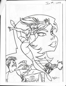JET #1 of 4 - Dan Abnett Story WILDSTORM COMICS B&W PREVIEW 2000