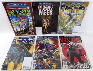 Mixed FCBD Lot 6 #Red Sonja 0,Bunny Mask 1,Batman,Voices,Squad,Valliant Comics