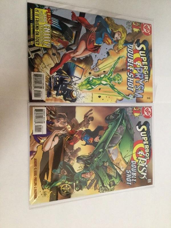 Superboy & Risk And Supergirl & Prysm Doubleshot Lot NM Near Mint