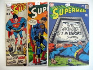 *SUPERMAN #198-219 LOT 13 Books Guide $189