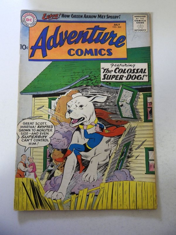 Adventure Comics #262 (1959) VG+ Condition moisture stain bc