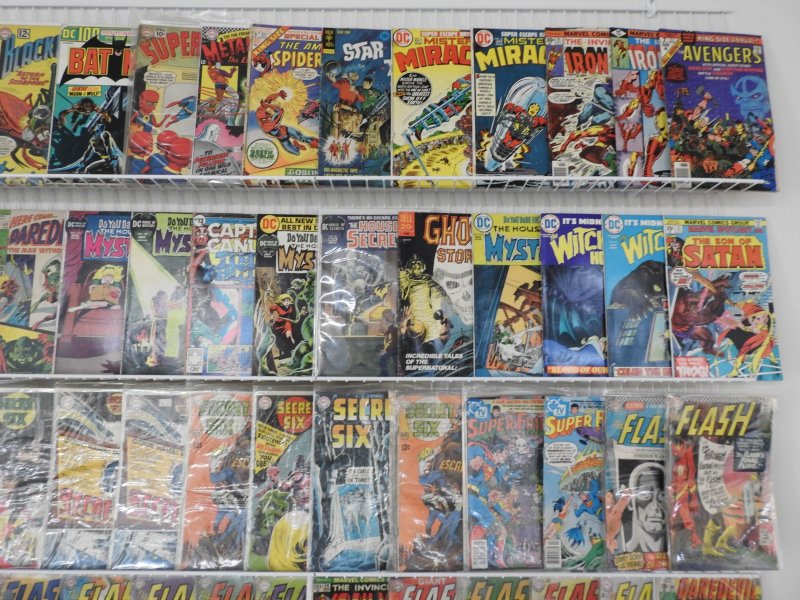 Huge Lot 140+ Silver/Bronze Comics W/ Flash, Daredevil, Superman, +More See desc