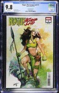 ROGUE THE SAVAGE LAND #3 MARVEL 2025 PEPE LARRAZ VARIANT CGC 9.8 NM
