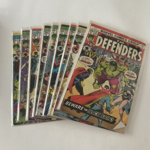 Defenders 21-25 27-30 Lot Run Set Good To Very Good 2.0-4.0 Marvel