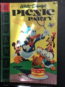 Picnic Party #7 (1956) Walt Disney‘s Donald duck, uncle Scrooge giant size! FN