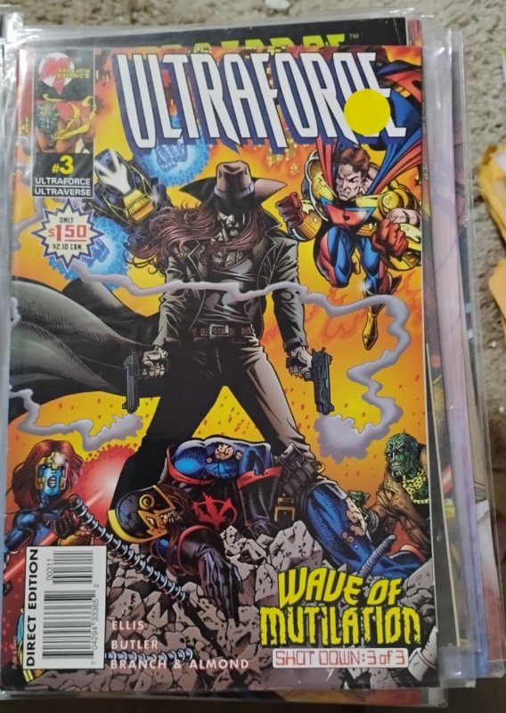 ULTRAFORCE  # 3 1995   MALIBU MARVEL  ULTRAVERSE PRIME BLACK KNIGHT