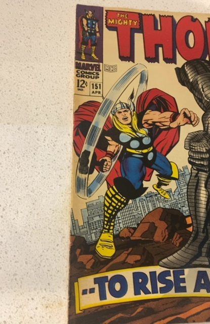 Thor #151 (1968) Kirby art destroyer returns