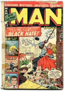 Man Comics #6 1951- Black Hate- Terror in the Tenements reading copy